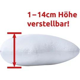 Nachtwaechter LINA Seitenschläferkissen 72 x 47 cm Weiß