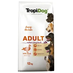 TROPIDOG Premium adult medium & large breed Ente mit Reis 2x12kg