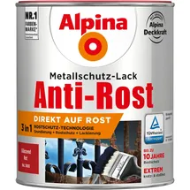 Alpina Anti-Rost Metallschutz-Lack 750 ml glänzend rot