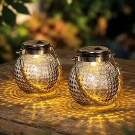 Hi Laterne Glas 10,5 x 12,5 cm 2er Set transparent