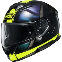 Shoei GT-Air 3 Scenario, Integralhelm - Schwarz/Neon-Gelb/Lila/Grün - XL