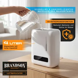 Brandson Luftbefeuchter 4 Liter schwarz