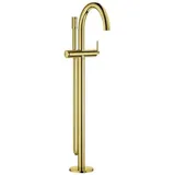 Grohe Atrio Einhand-Wannenbatterie Bodenmontage, Fertigmontageset für 45984, Brauseset Rainshower Aqua Stick, cool sunrise - cool sunrise