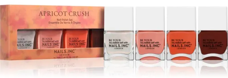 Nails Inc. Apricot Crush Set mit Nagellacken