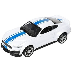 Toi-Toys Modellauto MUSTANG V8 Modellauto mit Rückzug Motor Metall Modell Auto Spielzeugauto Geschenk Geschenk 73 (Weiss) weiß