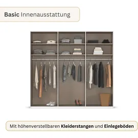 Rauch Schwebetürenschrank TARO 242 x 223 x 69 cm Beige