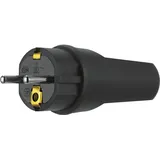 REV Ritter REV 0512090555 Schutzkontaktstecker Gummi 250 V Schwarz IP44