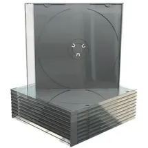 MediaRange CD-Leerbox Slim 10er-Pack transperant / schwarz