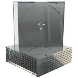 MediaRange CD-Leerbox Slim 10er-Pack transperant / schwarz