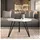 design möbel Moderner Runder Couchtisch Weiß Laminat 67 x 45 cm
