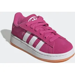 Sneaker ADIDAS ORIGINALS "CAMPUS 00S COMFORT CLOSURE ELASTIC LACE KIDS", Gr. 33, rosa (semi lucid fuchsia, cloud weiß, gum 2), Leder, sportlich, Schuhe