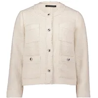 Betty Barclay Damen Blazer-Jacke mit Fransen 36, beige - 36