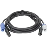 DAP AUDIO Hybridkabel 3-poliger XLR - DMX / Stromversorgung 6,0m (6 m)