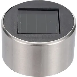 casativo-lighting Wegeleuchte Solar 10,0 cm 6er Set mit Erdspiess Dämmerungssensor Silber