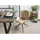 Massivmoebel24 Polsterstuhl Leder beige 2er Set