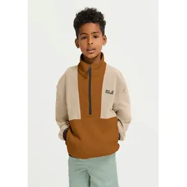 Jack Wolfskin Colorblock Taunus Halbreißverschluss-Sweatshirt Autumn Leaves 128