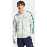 Adidas Essentials French Terry 3-Streifen Kapuzenjacke olivgrün L