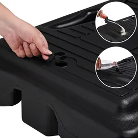 DEUBA Basketballkorb Outdoor Indoor mit Ständer höhenverstellbar 205- max. 305cm rollbar 70kg Standfuß Kinder Erwachsene Basketball Hoop Stand