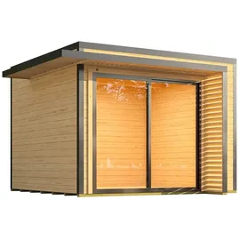 Weka Gartenhaus Amberley 3,00 x 3,00 m Grau