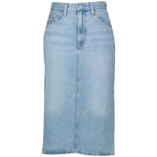 Levi's Levi ́s ® Hr Back Slit Jeansrock - Riveting Clean Hem - 26