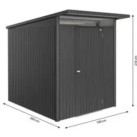 Biohort Gerätehaus AvantGarde ECO 1,80 x 2,60 m Dunkelgrau