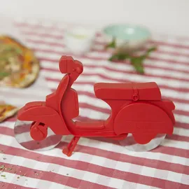 Balvi Pizzaschneider Scooter rot Edelstahl/Kunststoff