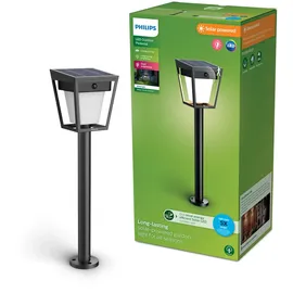 Philips Außenstandleuchte Kunststoff 69,3 cm Solar schwarz