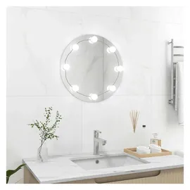 vidaXL Wandspiegel Rund 50 x 50 cm Grau