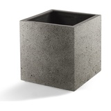 Luca Lifestyle Pflanzkübel ''Grigio Cube'' Grau Quadratisch Fiberglas *5 Jahre Garantie* - 30x30x30 cm - Premium Qualität - F194