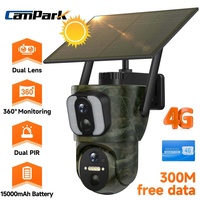 Mobilfunk Wildkamera Double Objectif PIR 4G LTE kabellos SolarÜberwachungskamera