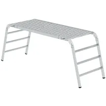 Proregal Arbeitsplattform klappbar | Traglast 500kg | Aluminium-Warzenblech | Rutschfeste Kunststoffschuhe