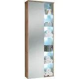 BASIC by Balculina BASIC Best Hochschrank 55 x 160 cm Beige Glas/Metall