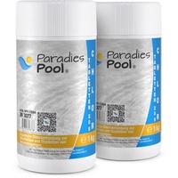 Paradies Pool Chlortabletten für Pool 20 g, Schwimmbecken, organisch, schnell löslich, Inhalt: 2 kg