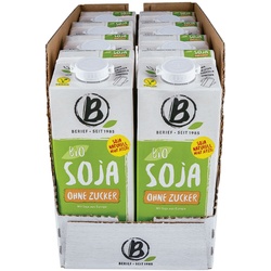 Berief Bio Soja Drink ohne Zucker 1 Liter, 8er Pack