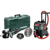 Metabo Set Mauernutfräse MFE 40 + Allessauger ASR 35 M ACP mit 20 mm Diamantfrässcheibe 2 UP und 2 Diamant-Trennscheiben Classic UC; Kunststoffkoffer