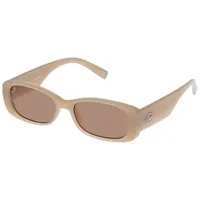 LE SPECS UNREAL! Unisex-Sonnenbrille Vollrand Quadratisch Kunststoff-Gestell, gelb