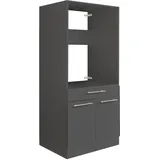 laundreezy Waschmaschinenschrank, Anthrazit - Waschmaschinen-Überbauschrank TÜV-zertifiziert mit viel Stauraum - 67,5 x 162 x 67,5 cm (B/H/T)