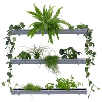 Jardinion Grüne Pflanzenwand, Vertikaler Garten 3 x 1m, Platzsparende