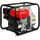 Eberth 6,5PS Wasserpumpe 60.000l/h 30m Förderhöhe, 3 Anschluss, Schmutzwasserpumpe 4-Takt-Benzinmotor, 7m Ansaughöhe,