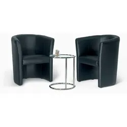 Deskin Clubsessel Kunstleder schwarz Elegant, bequem und einladend 4255704319576 Deskin