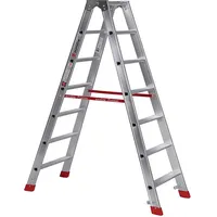 Euroline Alu-Stufenstehleiter 2 x 7 Stufen (3057707)