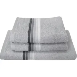 Dyckhoff Handtuch Set »Chenille«, Set, 3 tlg., Frottier, Set beinhaltet: 2x Handtuch (50x100cm) und 1x Duschtuch (70x140cm) Dyckhoff grau