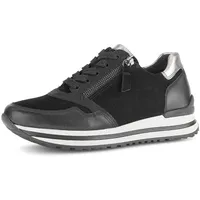 Gabor Turin Damen Weite H Schwarz/Silber 36