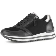 Gabor Turin Damen Weite H Schwarz/Silber 36