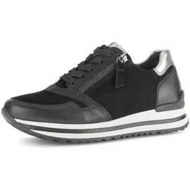 Gabor Turin Damen Weite H Schwarz/Silber 36