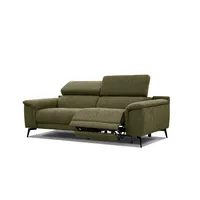 RELAXSOFA FIERO 3-Sitzer mit 1 Relaxfunktion, olivgrün