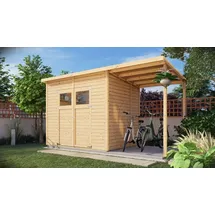 baltic connections Gerätehaus Mollie Plus 3,95 x 1,99 m Beige