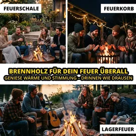neandertaler feuer Brennholz Buchenholz Kaminholz Grillholz Hartholz Buche Feuerholz Holz für Kamin 10 kg