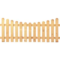 Tetzner & Jentzsch Vorgartenzaun 200 x 80/65 cm Grün/Holz