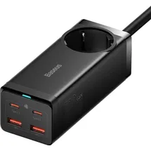 Baseus GaN3 Pro / + 2xUSB-C + AC, 100W schwarz